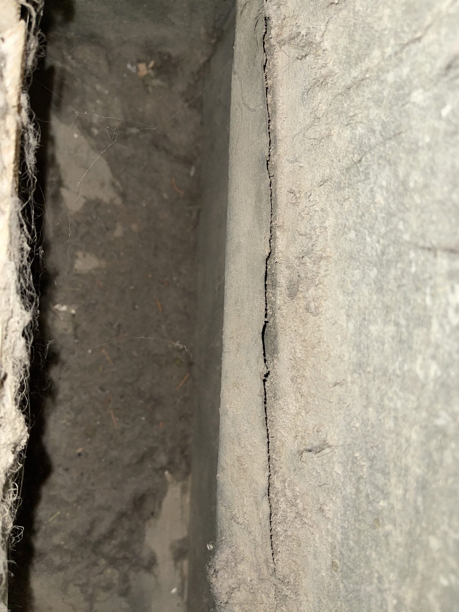 Duct interior before cleaning in Newmarket