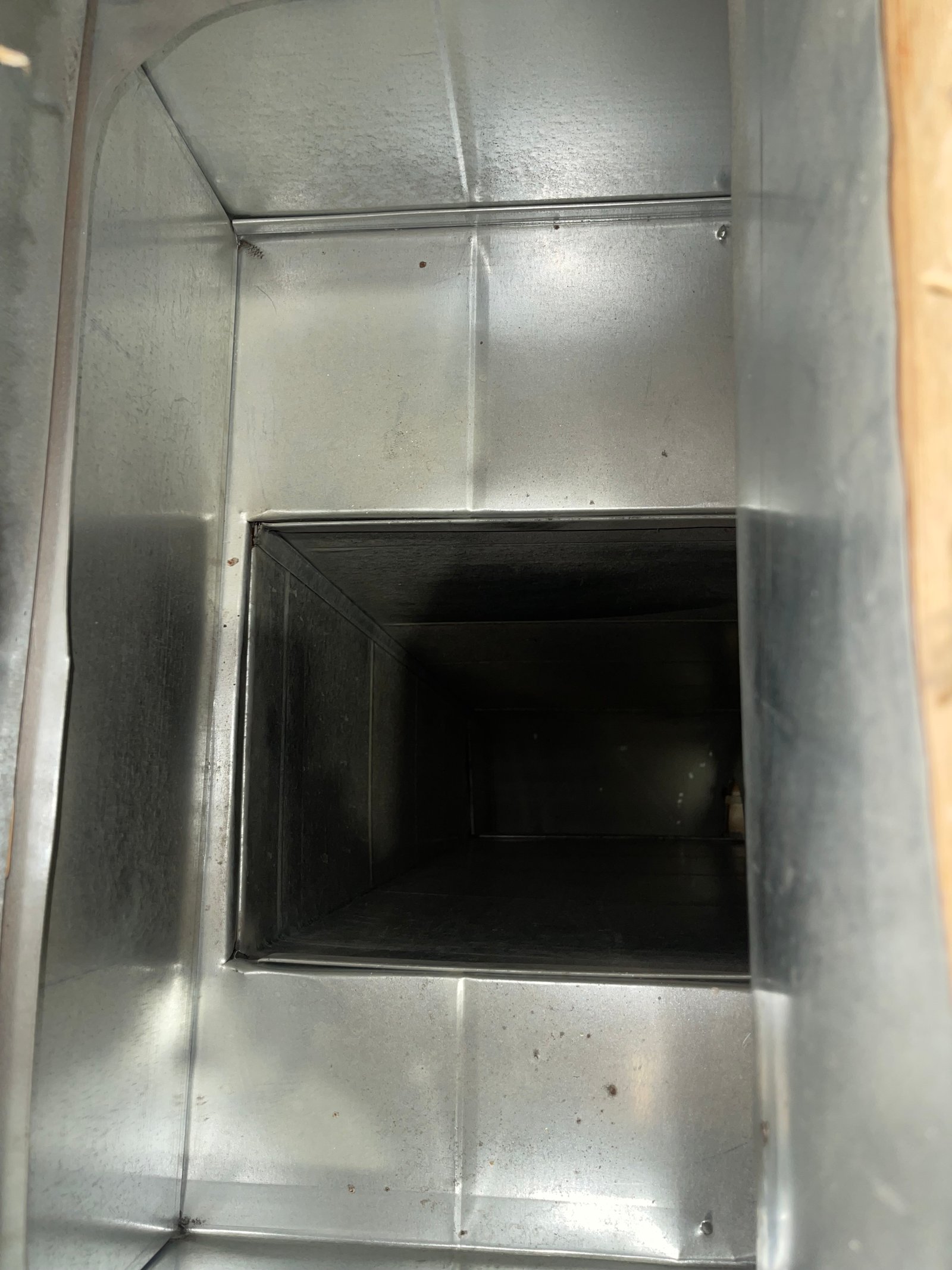 Duct interior after cleaning in Richmond Hill